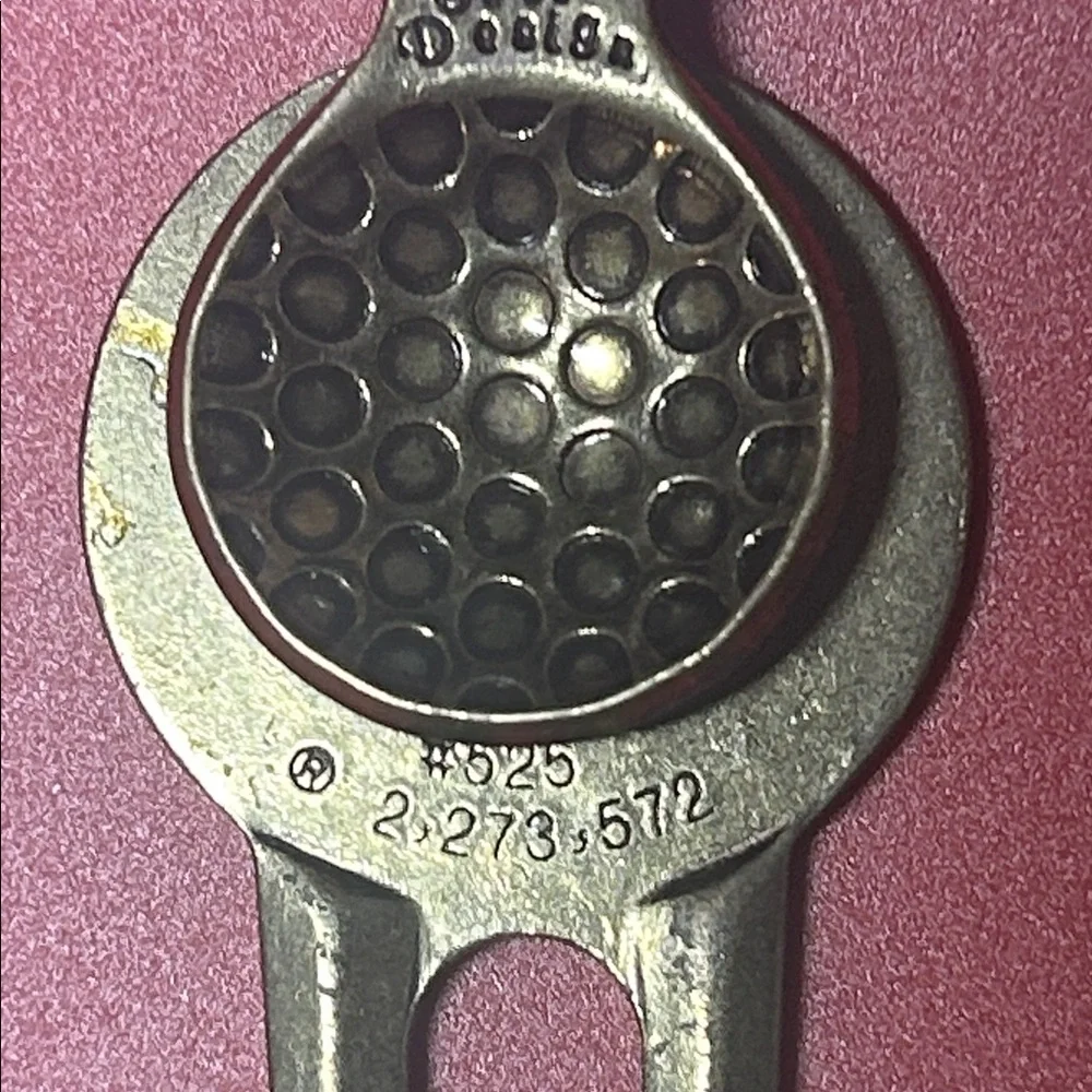 2 each Vintage Brass Golf Divot Tool Set